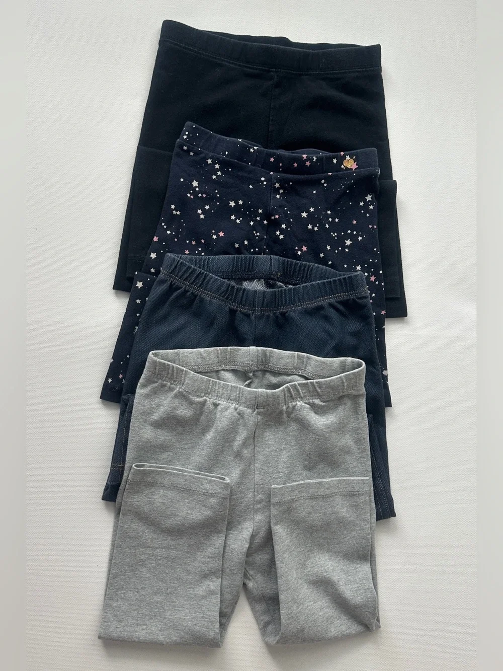 The Children's Place, Zara, Old Navy Girl’s Leggings 4-Pack. Size 4T.